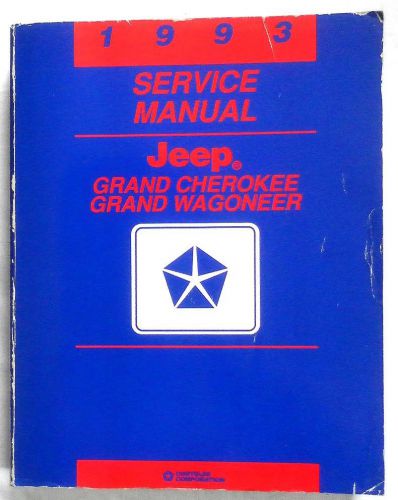 1993 jeep grand cherokee and grand wagoneer service repair manual mopar