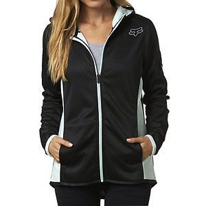 Fox racing hail womens zip up hoody black