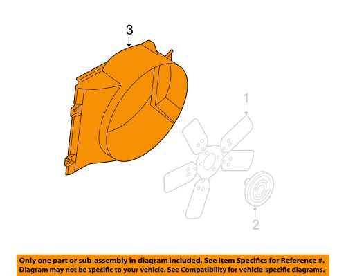 Chrysler oem cooling fan-shroud 52028998ae