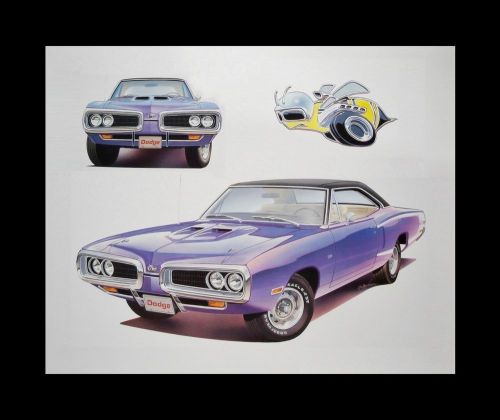 Super bee coronet dodge - 1968 1969 1970 68 69 70 383 - dealer poster art print