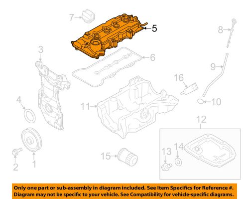 Nissan oem 2015 versa-engine valve cover 132643ab0b