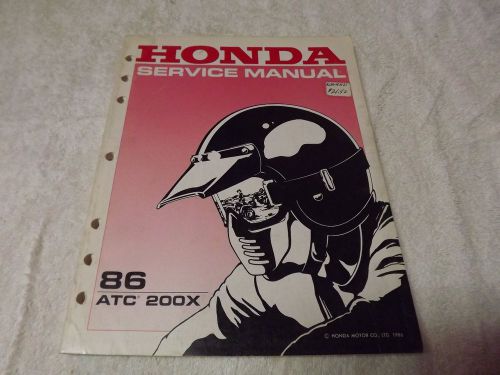 Honda 86 atc 200x service manual