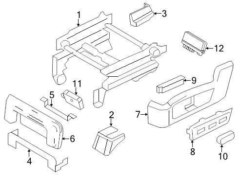 Ford oem seat track cover gl7z7862187ac image 7