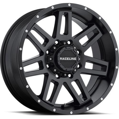 17x8.5 black raceline injector cpr9 6x5.5 &amp; 6x135 +18 rims lt285/70r17 tires