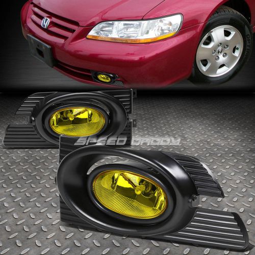 Amber lens driving bumper oem fog light/lamp+switch for 01-02 accord 4dr cg cf8