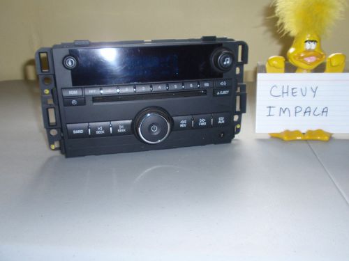 06 07 08 chevrolet impala cd player  radio fm/am