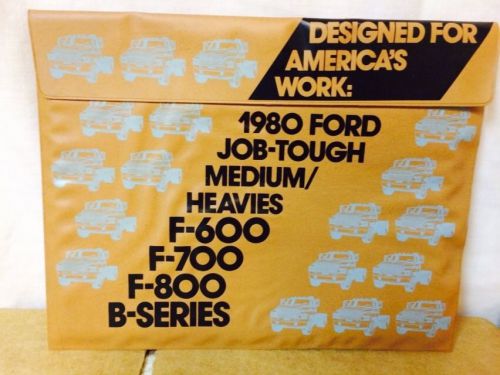 1980 ford f &amp; b series salesman package brochure