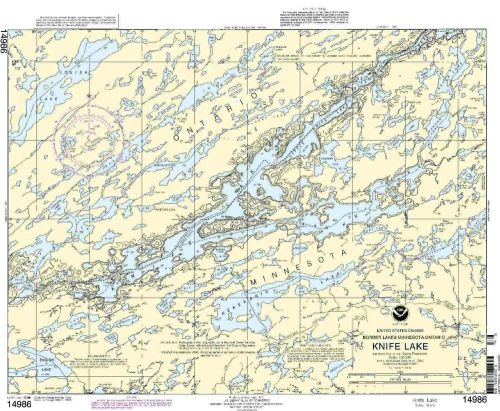 Noaa chart knife lake 9th edition 14986