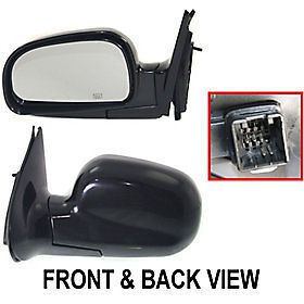 Power heated side view door mirror assembly driver&#039;s left manual fold