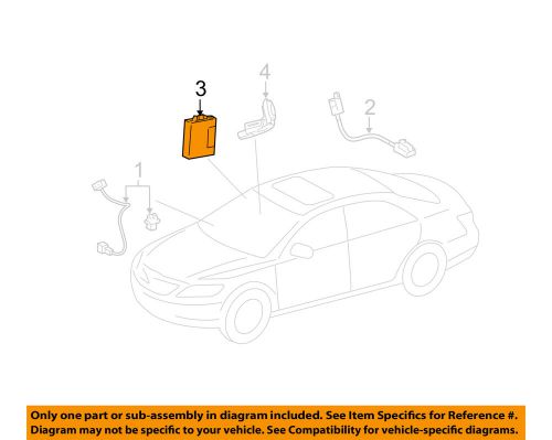 Toyota oem 2011 camry alarm system-computer 8978033220