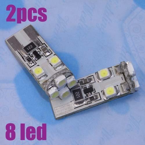 2x bmw t10 8 smd canbus no errors led dome light white