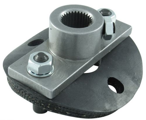 Borgeson steering coupler, 1/2 rag joint, steering box side, 18mm dd, with disc