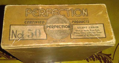 Vintage silent drive chain # 150 by perfection gear co; chicago multi-purpose