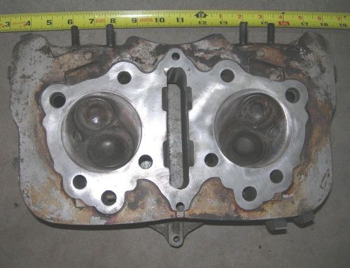 Honda 600 coupe sedan cylinder head w/valves &amp; springs used n600 z600 engine  -