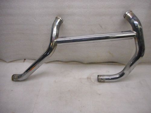 Harley 86-91 xl 883 sportster stock front &amp; rear headpipes,crossover &amp; shield.