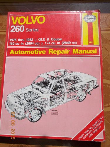 Haynes repair manual volvo 260 series gle &amp; coupe 1975-82  162 &amp; 174 cu.in.