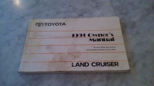 1991 &#039;91 toyota landcruiser land cruiser oem glovebox owners manual