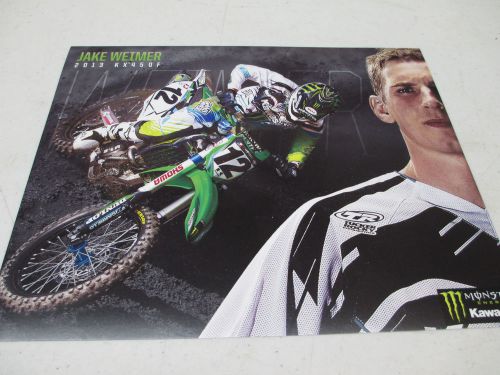 Monster factory kawasaki kx450f 2013 poster card weimer supercross mx