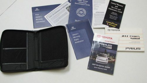 2007 toyota prius owners manual package