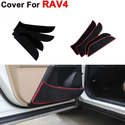 4pcs car door kick protection mat anti-kick pad set for toyota rav4 2013-2015