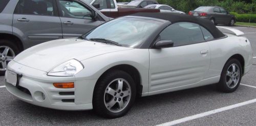 2000-2005 mitsubishi eclipse convertible oem factory rear trunk spoiler white