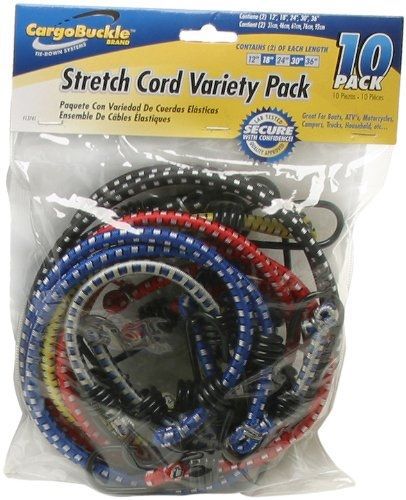 Cargobuckle f13741  stretch cord variety, 10-pack