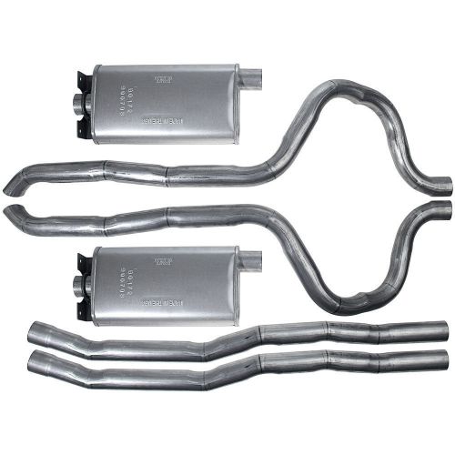 Mustang 71-73 302 2&#039; dual exhaust kit w/o h-pipe 1971-1973