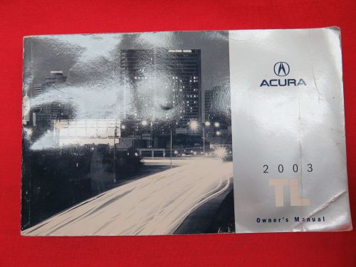 2003 acura tl owners manual guide book