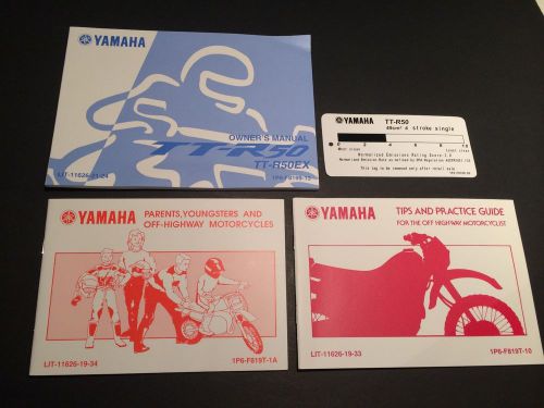 Genuine yamaha owner&#039;s manual for tt-r50 2008 lit-11626-21-24