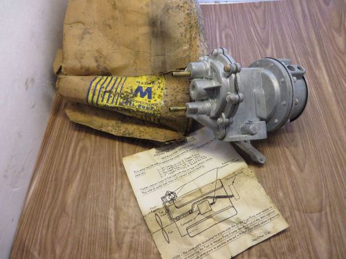 Nos 55-57 chevy 8 cyl. nos reman  fuel pump w/ vacuum wipers - master 4141 mr