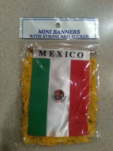 Mexico mini banners with string and sucker