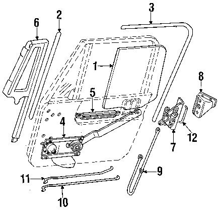 Jeep 55074949 genuine oem lock