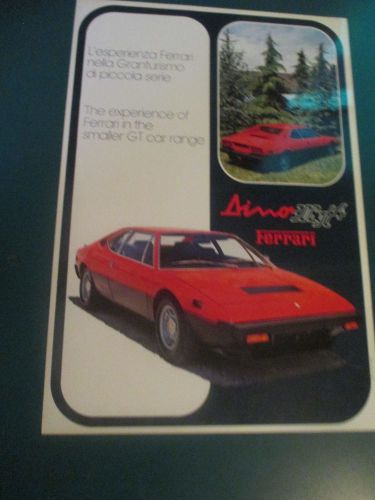 Ferrari 1975 308 gt4 dino bertone sales brochure flyer prospekt