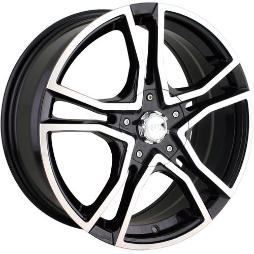 18x7.5 black akita ak-85 wheels 5x100 5x4.5 +42 acura tl integra type r cl 3.2