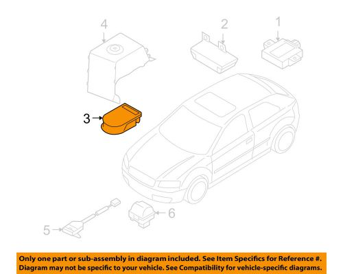 Audi oem 11-13 a3 anti-theft-siren 1k8951605b