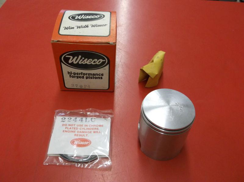 Vintage kawasaki kx125 1974-1977 piston kit .040" (1.00mm) oversize wiseco 370p4