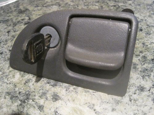 Pontiac bonneville glove box latch handle dark gray/black oem with key