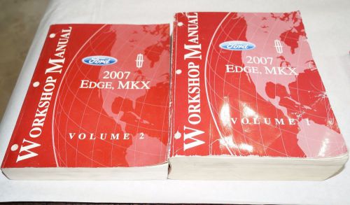 Authentic 2007 ford edge mkx factory service shop manual 2-volume set