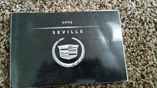 2003 cadillac seville ownets manual