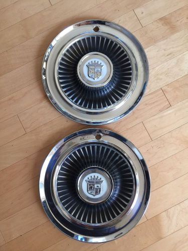 Cadillac style hubcaps, set of 2