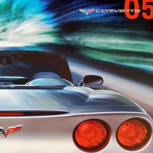 Corvette 2005 - dealer book brochure + dvd - chevrolet c6 - ls2 z51 coupe - new