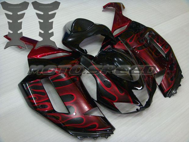 Free tank pad ! fairing for kawasaki 2007 2008 07 08 zx6r plastic injection j02