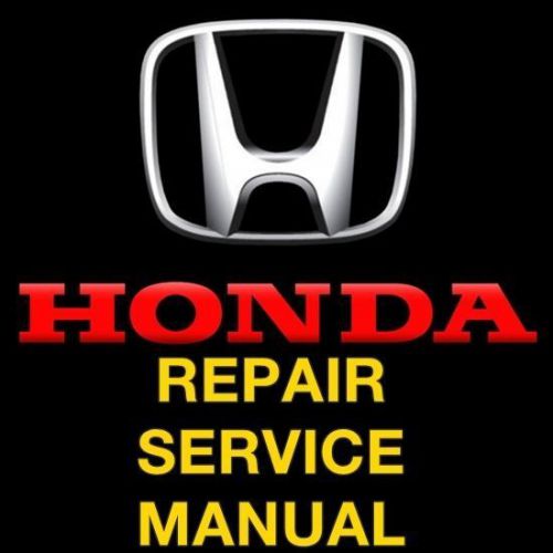 Honda factory repair service factory workshop manual