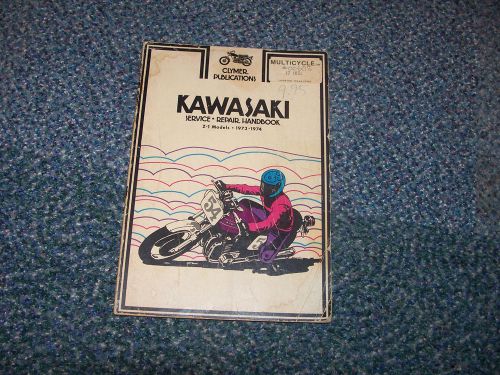 Kawasaki z-1 models 900cc 1973-74 clymer manual-vintage