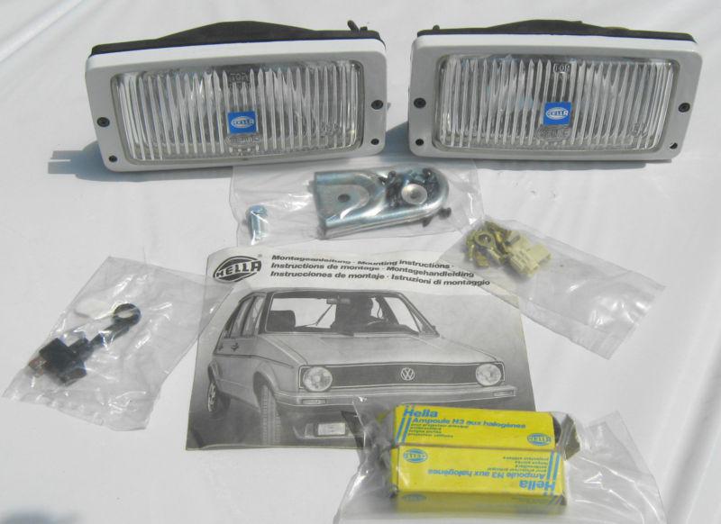 Hella a-1 spoiler fog lights part number 1nd 004 000 rectangular 8 x 4