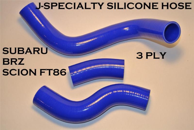 Jdm subaru brz scion frs toyota ft86 blue silicone radiator hose