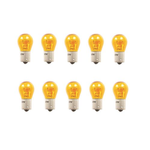 10 pcs 12v21w auto motorcycle lighting orange turn signal light bulbs