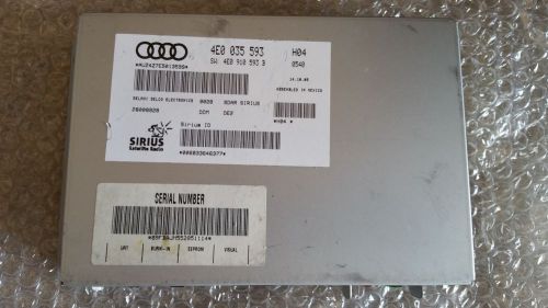 2004-2010 audi a8 sirius receiver oem# 4e0035593 sirius receiver oem# 4e0035593