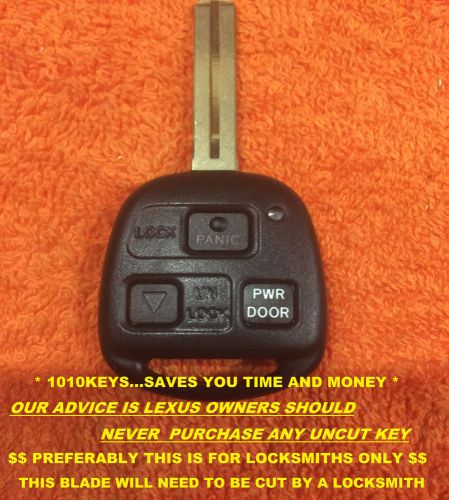 Lexus 3 button fob remote key with pwr dor listed models only 04