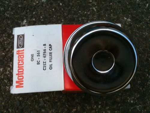 Ford nos chrome oil filler cap c2sz-6766-b lincoln mustang shelby t bird